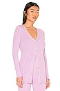 view 2 of 4 Variegated Rib Cardi in Purple