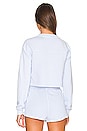 view 3 of 4 Green The Kelly Henley Sweatshirt in Baby Blue