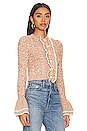 view 2 of 4 Starlene Ruffle Cardigan in Tan