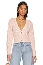 view 1 of 5 Nancia Pointelle Cardigan in Light Pink