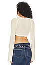 view 3 of 4 Maribell Crochet Sweater in Ivory