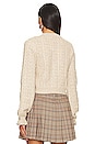 view 4 of 5 Palmira Cropped Cable Cardigan in Beige