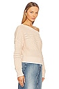 view 2 of 4 Razon Off Shoulder Pointelle Sweater in Nude