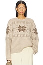 view 1 of 4 Sammara Fair Isle Sweater in Tan Multi