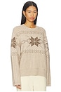 view 2 of 4 Sammara Fair Isle Sweater in Tan Multi