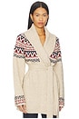 view 2 of 4 Renada Fair Isle Cardigan in Oatmeal Multi