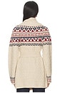 view 3 of 4 Renada Fair Isle Cardigan in Oatmeal Multi