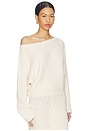 view 2 of 5 Elio Off The Shoulder Sweater in Ivory
