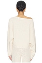 view 3 of 5 Elio Off The Shoulder Sweater in Ivory
