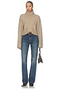 view 5 of 4 Viktoria Funnel Neck Pullover in Taupe
