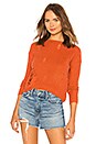 view 1 of 4 Distressed Crew Neck Sweater in Coral