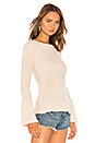 view 2 of 4 SUÉTER DE MANGA ACAMPANADA COURAGE in Ivory