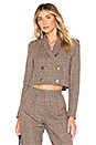 view 1 of 4 Kendra Jacket in Classic Brown Plaid