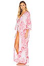 view 2 of 4 Marina Robe in Pink Palm Print