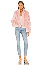view 4 of 4 Inori Faux Fur Jacket in Blush Pink