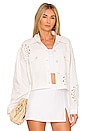 view 1 of 5 Valentina Embroidered Jacket in White