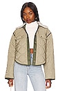 view 1 of 5 Agnes Quilted Jacket in Sage Green