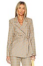 view 1 of 5 Rachel Blazer in Floral Plaid
