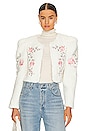 view 1 of 4 Nadine Embroidered Jacket in Ivory