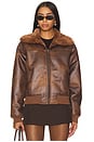 view 1 of 5 BLOUSON TANYA in Coffee Brown