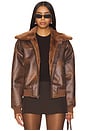 view 2 of 5 BLOUSON TANYA in Coffee Brown