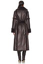 view 3 of 3 x Emma Leger Jackie Coat in Espresso Brown