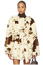 view 1 of 5 ABRIGO ELENA in Faux Cowhide