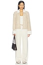 view 5 of 4 Ayedan Zip Up Knit Jacket in Light Tan