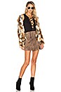 view 4 of 4 x REVOLVE Averly Faux Fur Coat in Beige & Brown