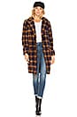 view 1 of 3 Olivia Coat in Brown Plaid