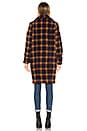 view 3 of 3 Olivia Coat in Brown Plaid