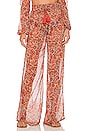 view 1 of 4 Tierra Pant in Peach Leopard Floral