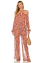 view 4 of 4 Tierra Pant in Peach Leopard Floral