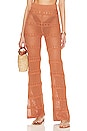 view 1 of 5 Hayden Crochet Pant in Natural Brown