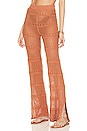 view 3 of 5 Hayden Crochet Pant in Natural Brown