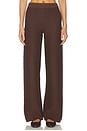 view 1 of 6 PANTALON MARCELLA in Chocolate Brown