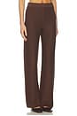 view 2 of 6 PANTALON MARCELLA in Chocolate Brown