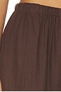 view 6 of 6 Kai Linen Pant in Chocolate Brown