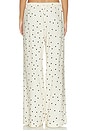 view 4 of 6 Addy Pant in Ivory & Black Polka Dot