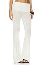 view 2 of 6 Erin Pointelle Knit Pant in Ivory