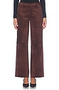 view 1 of 6 Nelly Pant in Dark Brown