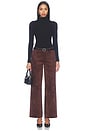 view 6 of 6 Nelly Pant in Dark Brown