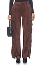 view 1 of 6 Miranda Pant in Chocolate Brown