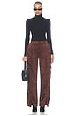 view 6 of 6 Miranda Pant in Chocolate Brown