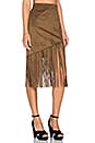 view 2 of 3 Donna Fringe Skirt in Camel