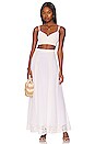 view 4 of 4 Penelope Maxi Skirt in White