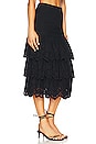view 2 of 4 FALDA MIDI RONDA in Black
