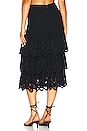 view 3 of 4 FALDA MIDI RONDA in Black