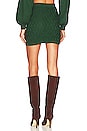 view 3 of 4 Davina Knit Mini Skirt in Forest Green