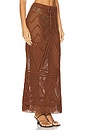 view 2 of 4 Marisal Midi Skirt in Chocolate Brown